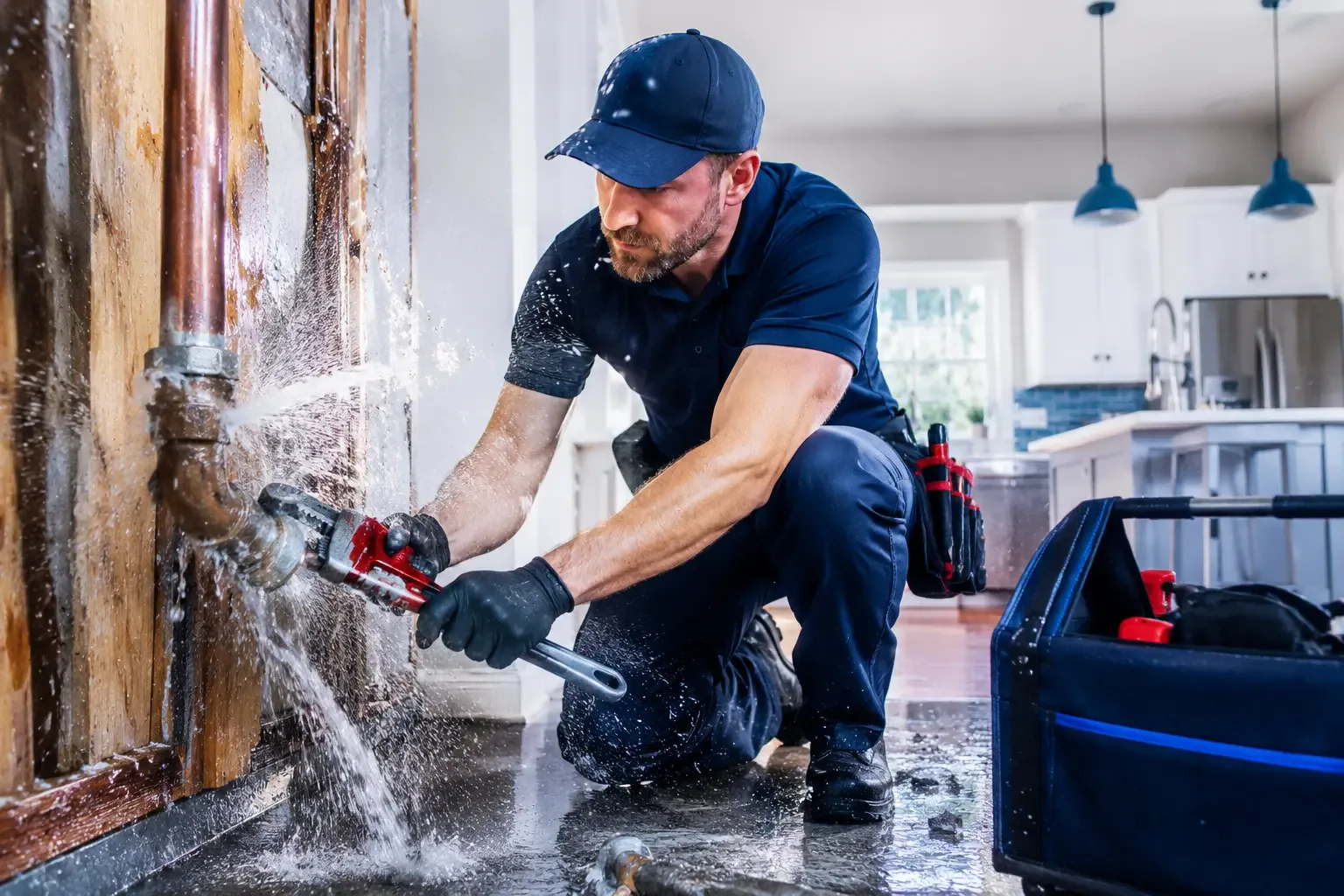 Emergency pipe repair in Iowa